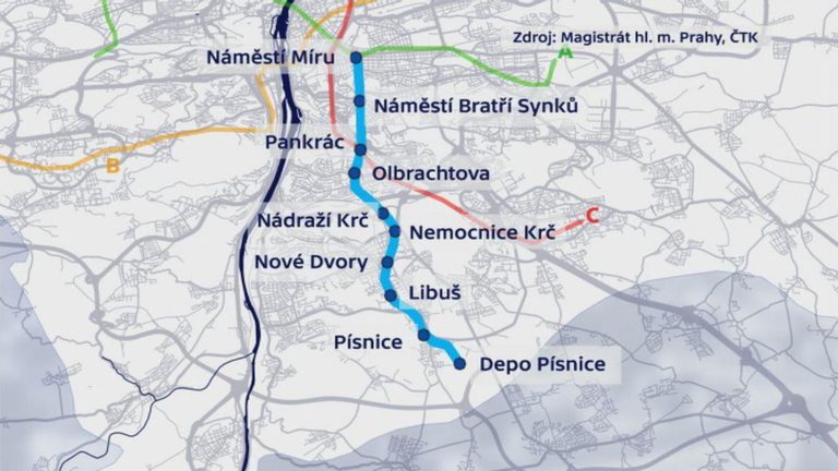 Ještě dva týdny lze připomínkovat zadání pro vrácení trasy metra D do územního plánu
