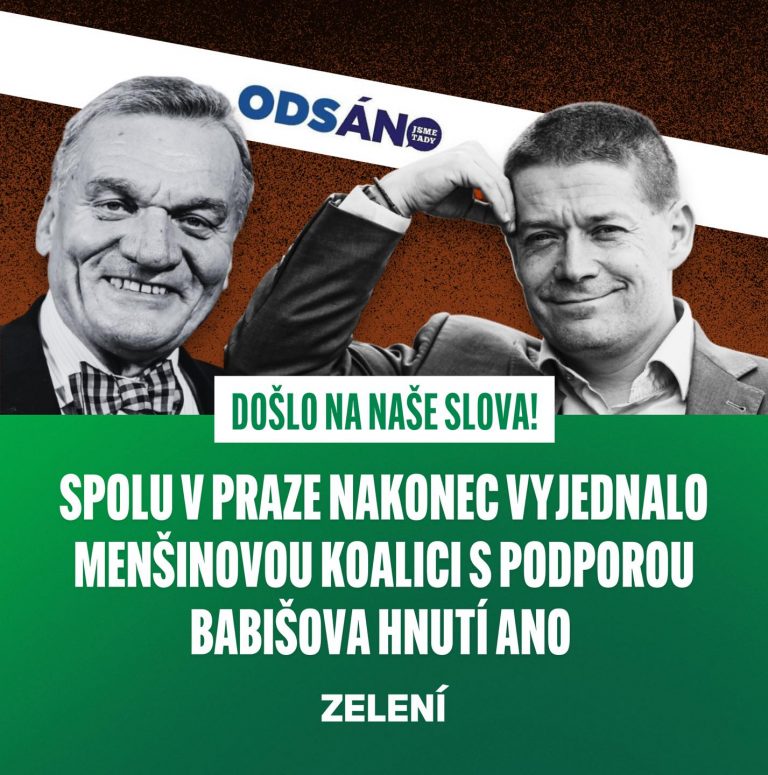 Menšinová vláda Spolu s podporou ANO bude potřebovat aktivní opozici