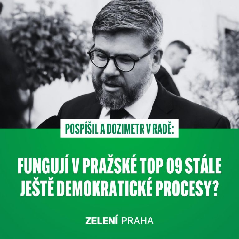 Fungují v pražské TOP 09 ještě demokratické mechanismy?